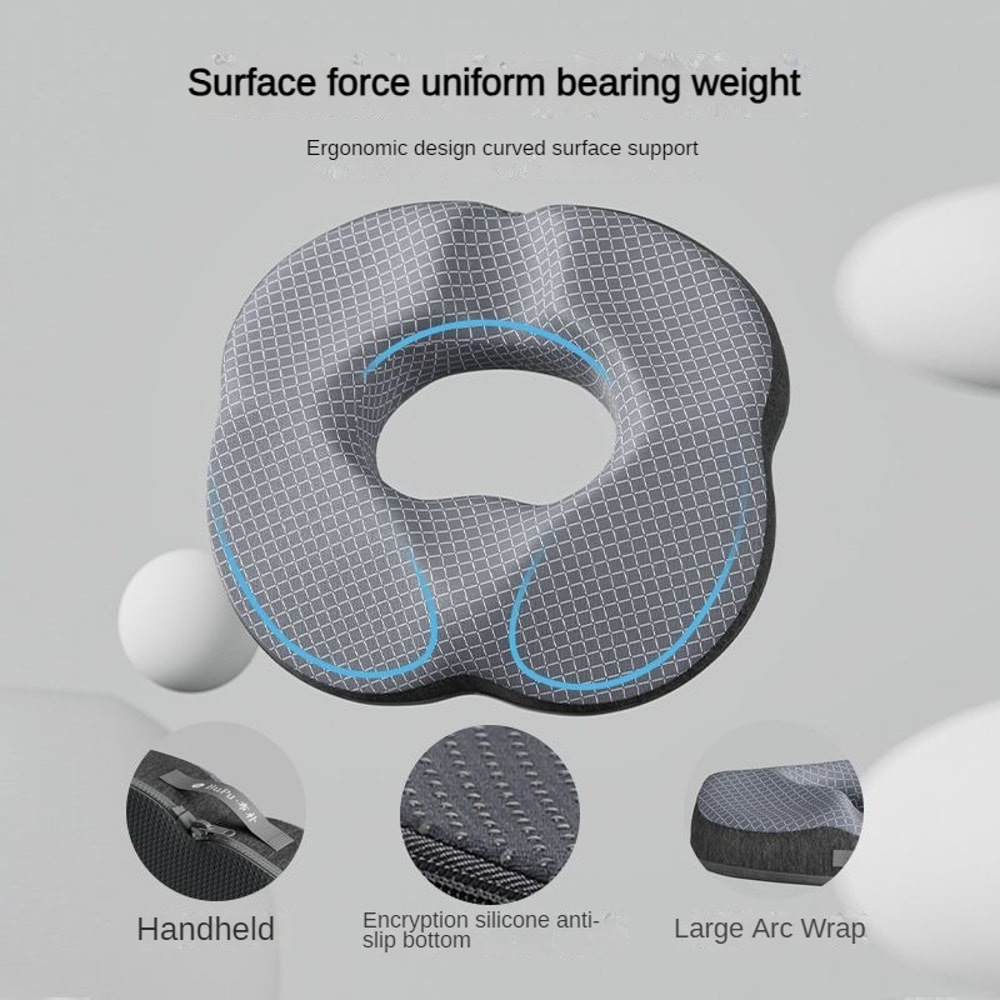 Orthopedic Donut Seat Cushion Memory Foam Pillow For Tailbone Relief And Comfortable Sitting 2