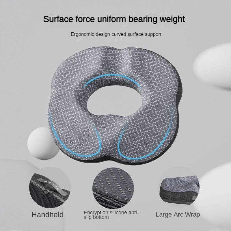 Orthopedic Donut Seat Cushion Memory Foam Pillow For Tailbone Relief And Comfortable Sitting 2