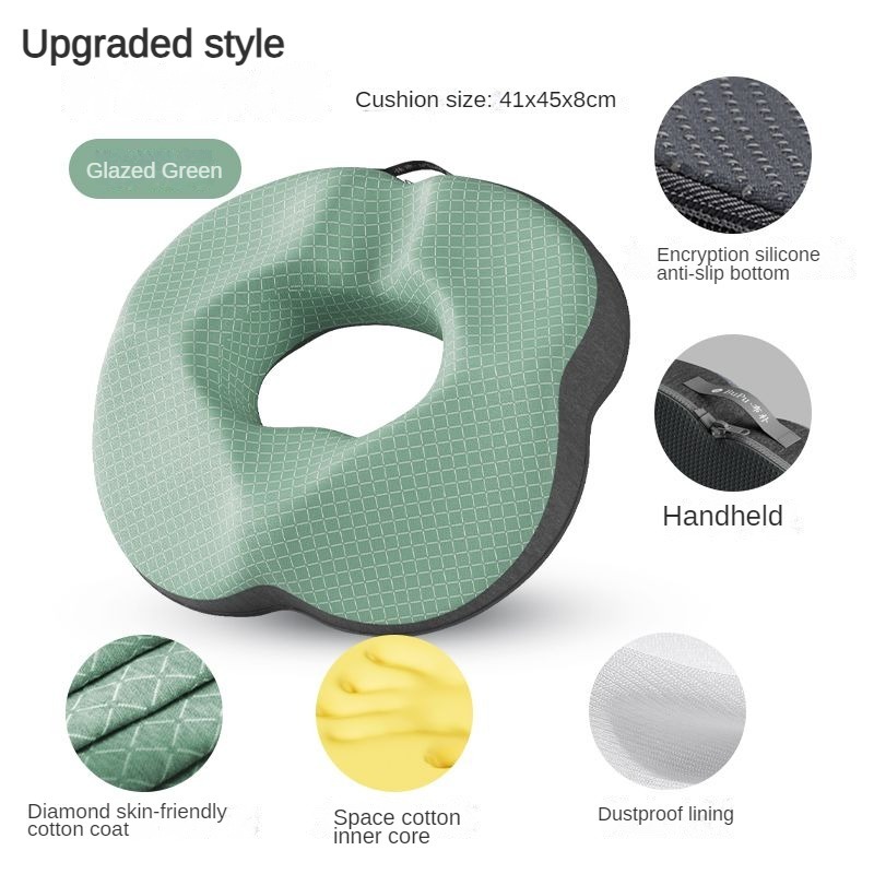 Orthopedic Donut Seat Cushion Memory Foam Pillow For Tailbone Relief And Comfortable Sitting 7