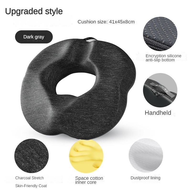 Orthopedic Donut Seat Cushion Memory Foam Pillow For Tailbone Relief And Comfortable Sitting 8