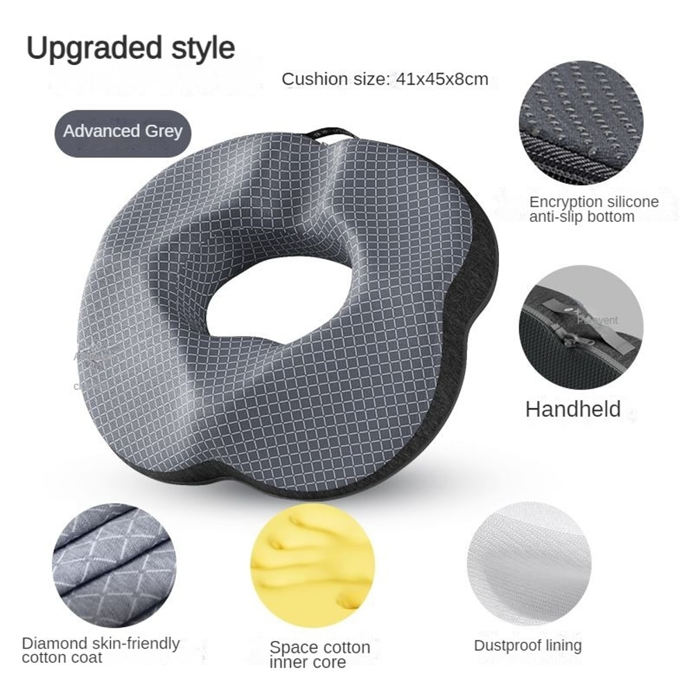 Orthopedic Donut Seat Cushion Memory Foam Pillow For Tailbone Relief And Comfortable Sitting 9