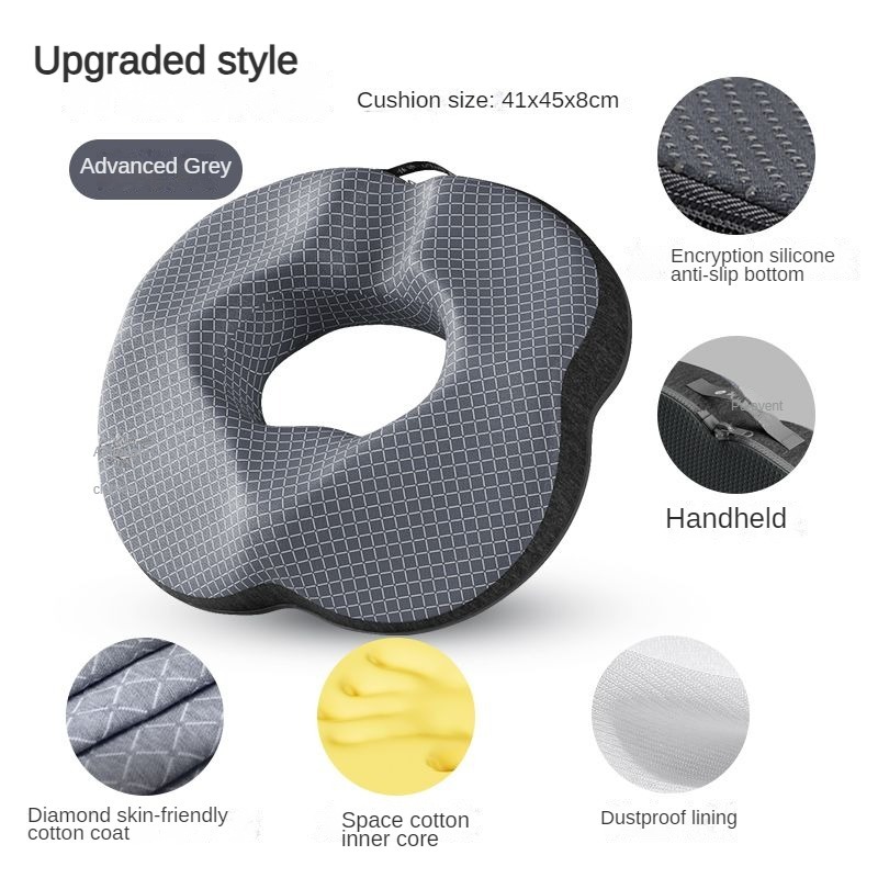 Orthopedic Donut Seat Cushion Memory Foam Pillow For Tailbone Relief And Comfortable Sitting 9