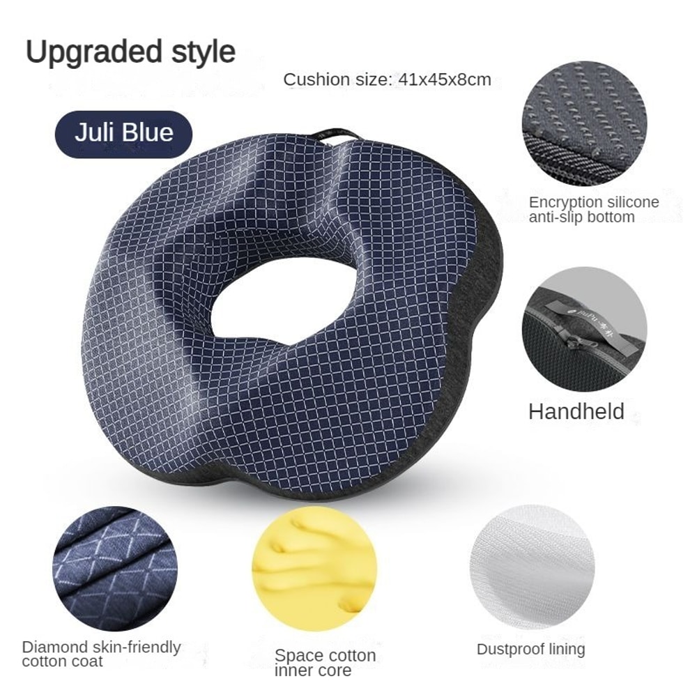 Orthopedic Donut Seat Cushion Memory Foam Pillow For Tailbone Relief And Comfortable Sitting 11