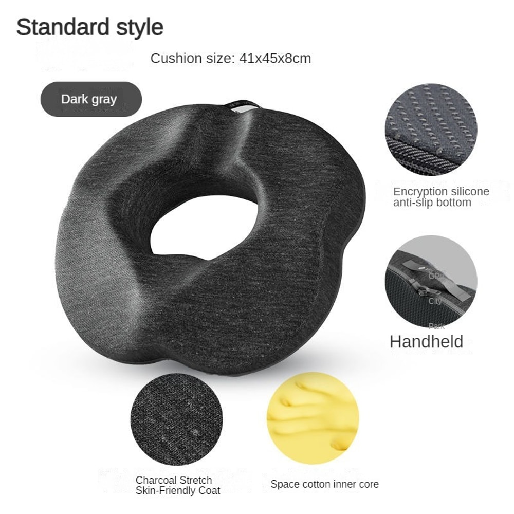 Orthopedic Donut Seat Cushion Memory Foam Pillow For Tailbone Relief And Comfortable Sitting 12