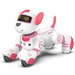 smart interactive robot dog toy with remote control dance music and programmable tricks