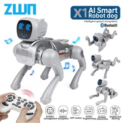 ai smart robot dog toy with voice control programmable interactive rc puppy for kids