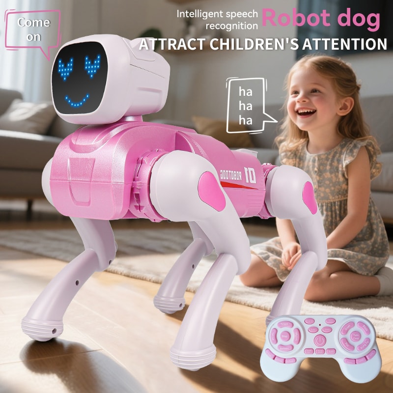 AI Smart Robot Dog Toy with Voice Control Programmable Interactive RC Puppy for Kids