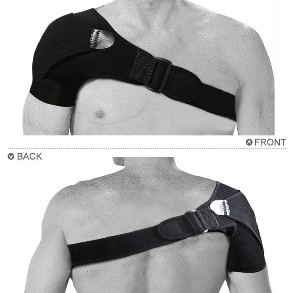 Shoulder Support Brace Adjustable Compression Wrap For Sports Recovery And Joint Stability 5