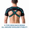 Dual Shoulder Support Brace For Pain Relief Adjustable Shoulder Brace Compression Strap 2