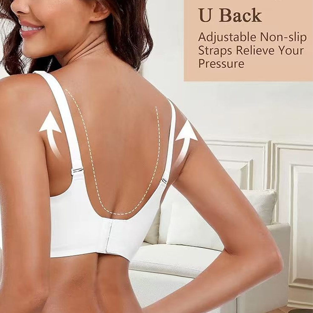 CloudSoft Full Coverage Wireless Bra For Women Seamless Push Up Comfort Support 2