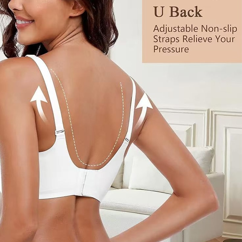 CloudSoft Full Coverage Wireless Bra For Women Seamless Push Up Comfort Support 2