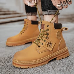 ruggedstride motorcycle ankle boots waterproof chelsea boots for men