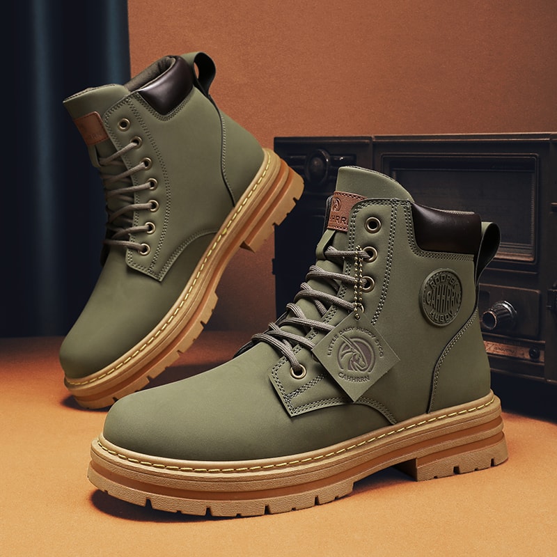 RuggedStride Motorcycle Ankle Boots Waterproof Chelsea Boots For Men 3
