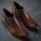 Mens Calf Leather Chelsea Boots British Riding Style Winter Ankle Boots 5