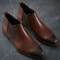 Mens Calf Leather Chelsea Boots British Riding Style Winter Ankle Boots 5