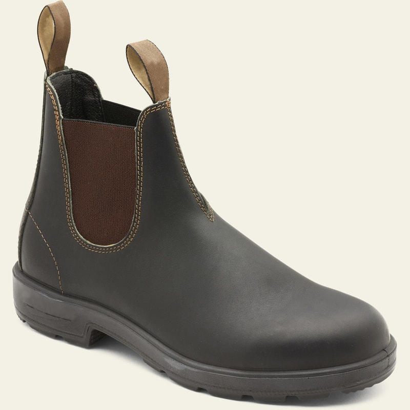Vintage Leather Chelsea Boots Comfortable British Style Ankle Work Boots For Men And Women 7