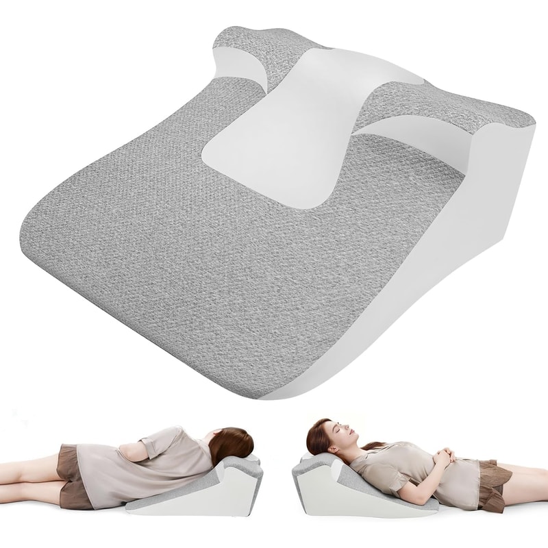 ErgoRest Incline Bed Wedge Pillow for Acid Reflux Relief & Comfortable Sleeping Support
