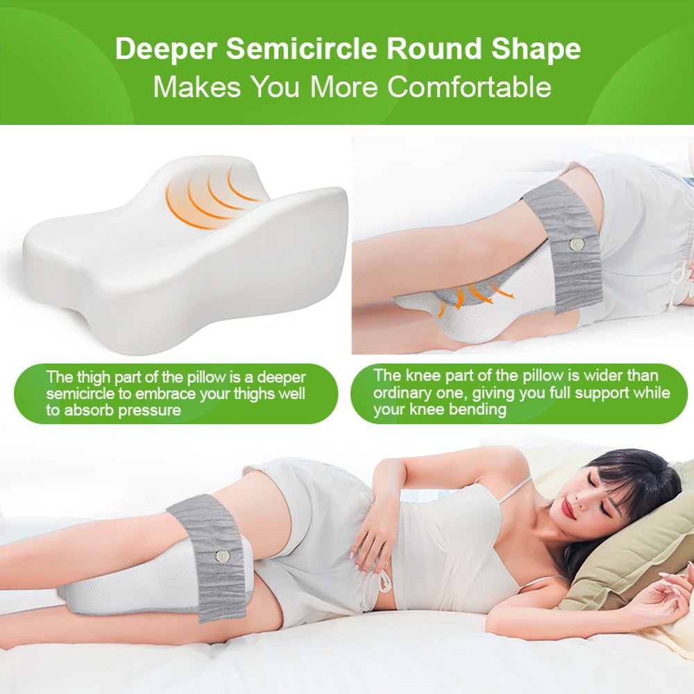 Orthopedic Long Knee & Leg Support Pillow for Side Sleepers