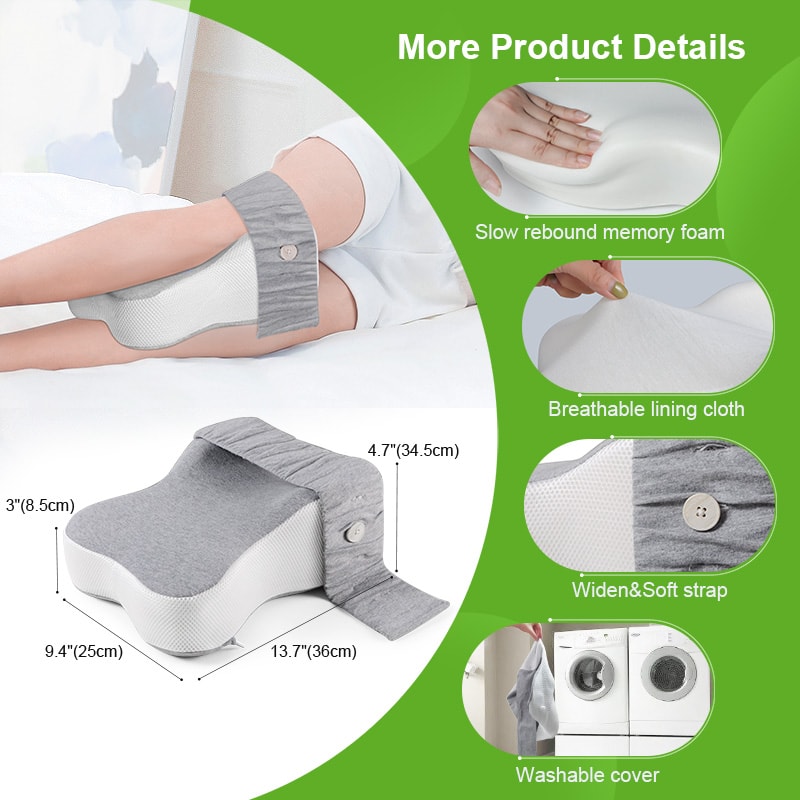 Orthopedic Long Knee & Leg Support Pillow for Side Sleepers