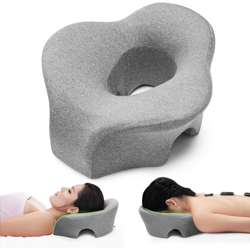 Prone Comfort Memory Foam Face Down Pillow for Massage Recovery & Beauty Treatments