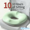 ErgoComfort Donut Seat Cushion Memory Foam Tailbone Pillow Hemorrhoid Relief 4