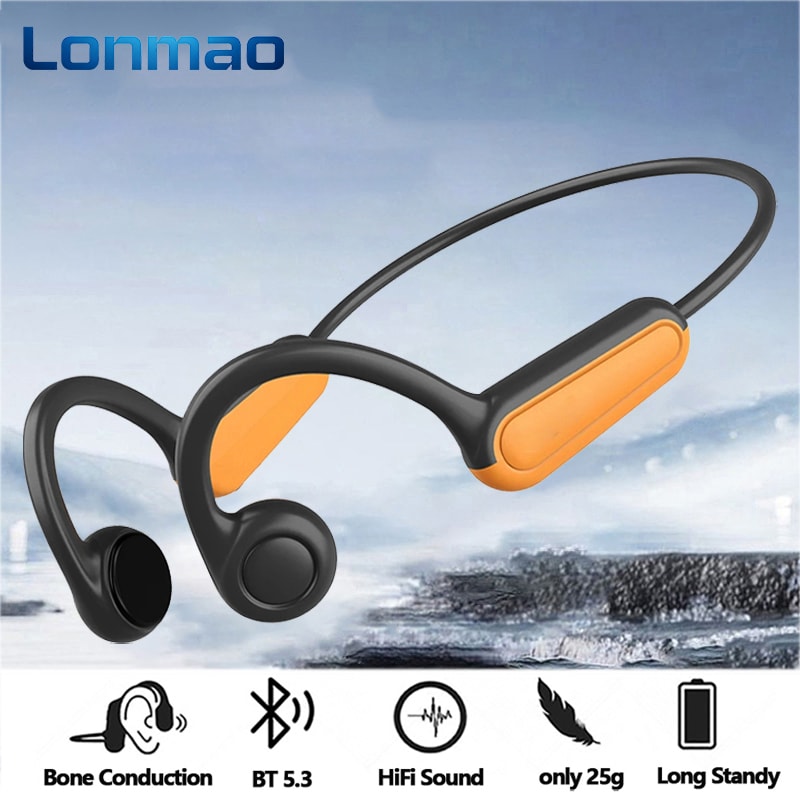 Premium B8 Bone Conduction Headphones Bluetooth 53 Wireless Earphones Waterproof Sports Headset 1
