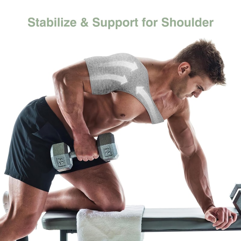 Adjustable Shoulder Support Brace For Pain Relief Rotator Cuff Support Compression Shoulder Brace 3