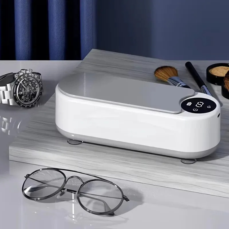 Wireless Ultrasonic Eyewear Cleaning Machine High-Frequency Glass Cleaner
