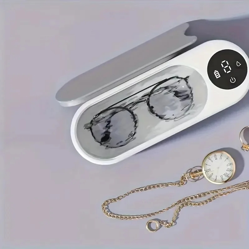 Wireless Ultrasonic Eyewear Cleaning Machine High-Frequency Glass Cleaner