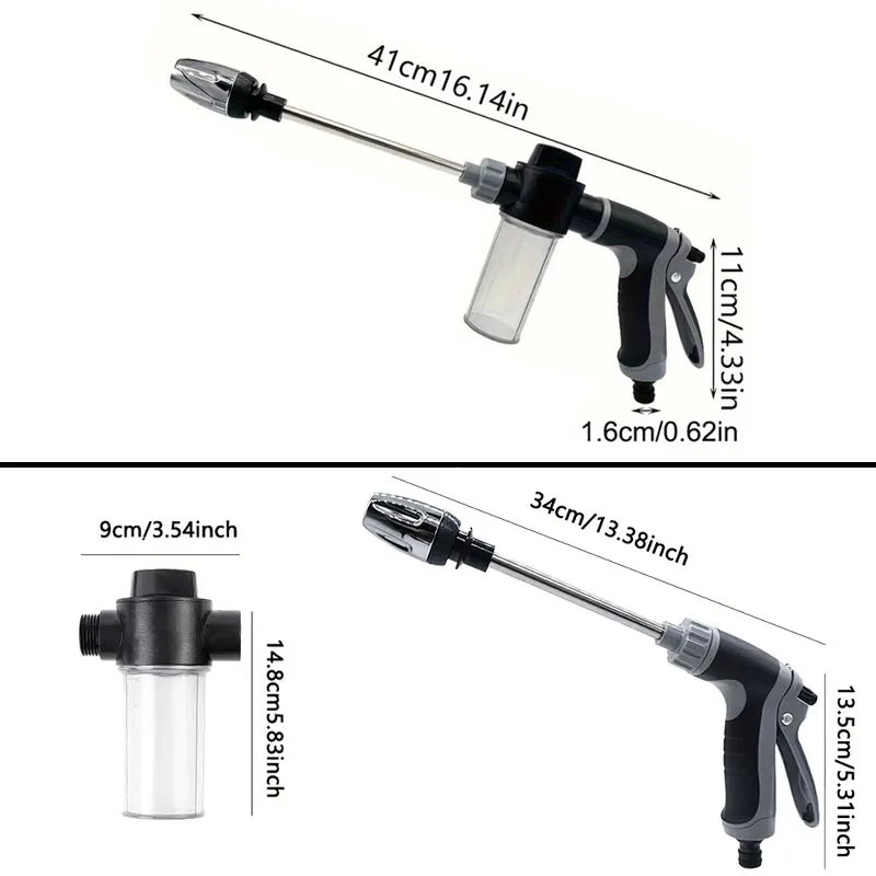 Premium High-Pressure Water Gun for Car Wash Garden Hose Nozzle Powerful Cleaning Tool