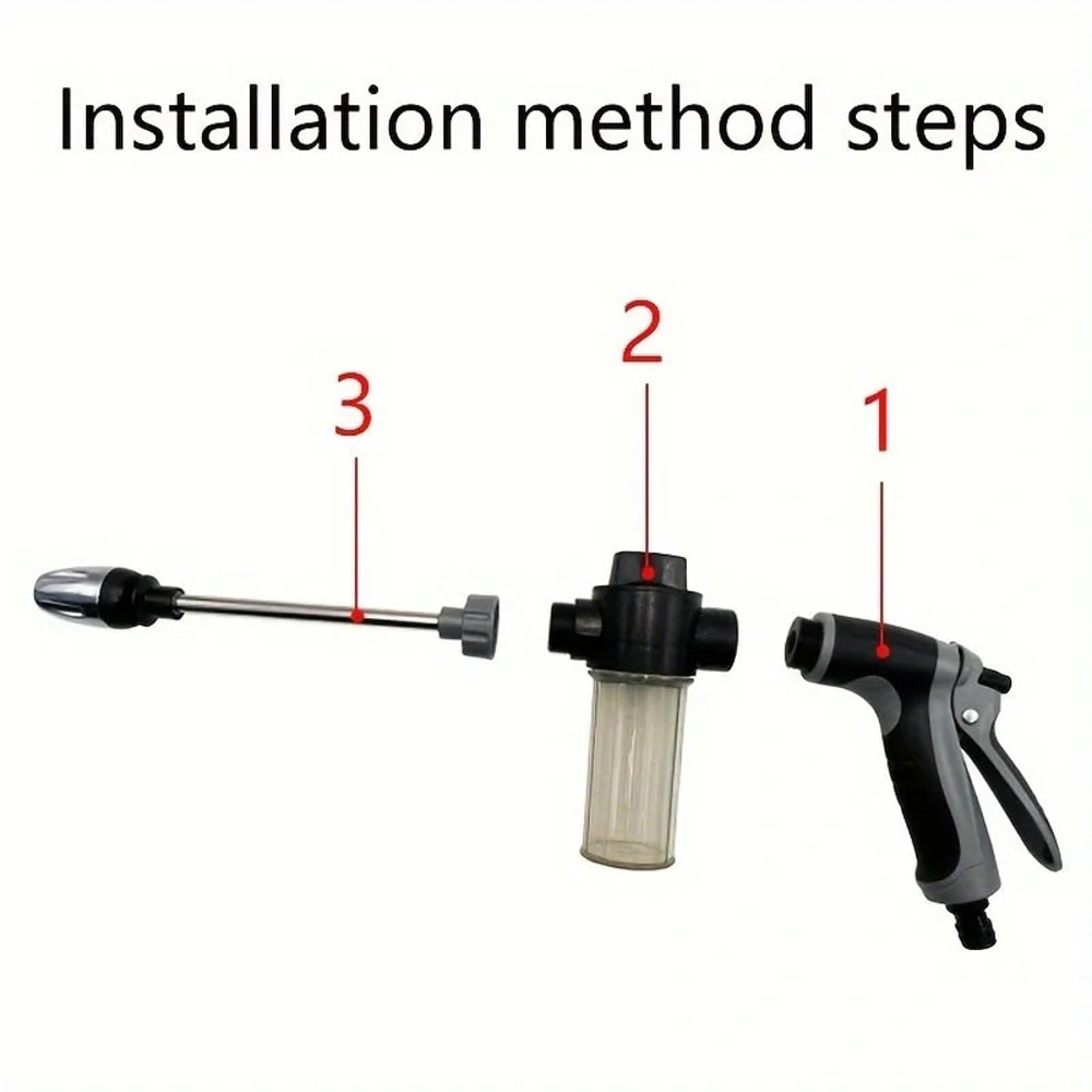 Premium High-Pressure Water Gun for Car Wash Garden Hose Nozzle Powerful Cleaning Tool