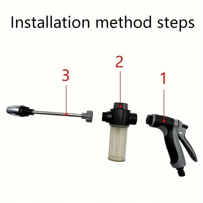 Premium High-Pressure Water Gun for Car Wash Garden Hose Nozzle Powerful Cleaning Tool
