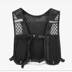 hydration running vest with phone holder water bottle storage pack for runners