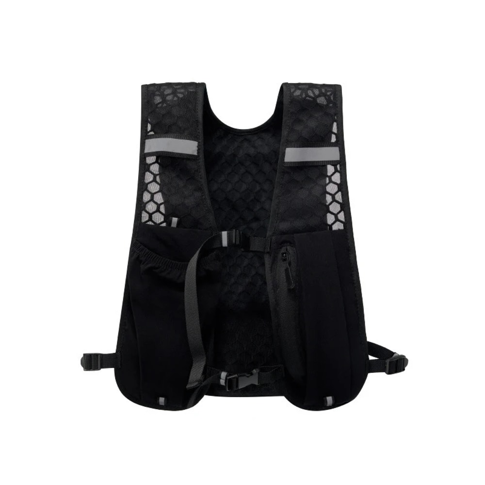 Hydration Running Vest With Phone Holder Water Bottle Storage Pack For Runners 5