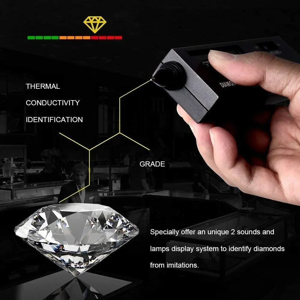 Professional Jewelry Diamond Tester Pen High Accuracy Diamond Tester Kit