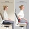Ergo Support Memory Foam Seat Cushion for Chair Comfort and Pressure Relief
