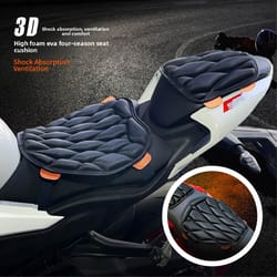 airflow pro shock absorbing motorcycle cushion waterproof cooling seat cover for all day riding comfort