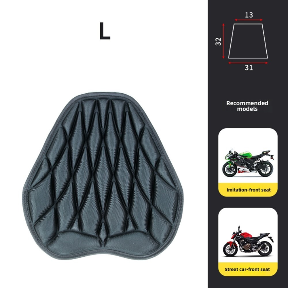 AirFlow Pro Shock Absorbing Motorcycle Cushion Waterproof Cooling Seat Cover for All Day Riding Comfort