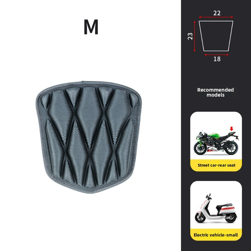 AirFlow Pro Shock Absorbing Motorcycle Cushion Waterproof Cooling Seat Cover for All Day Riding Comfort