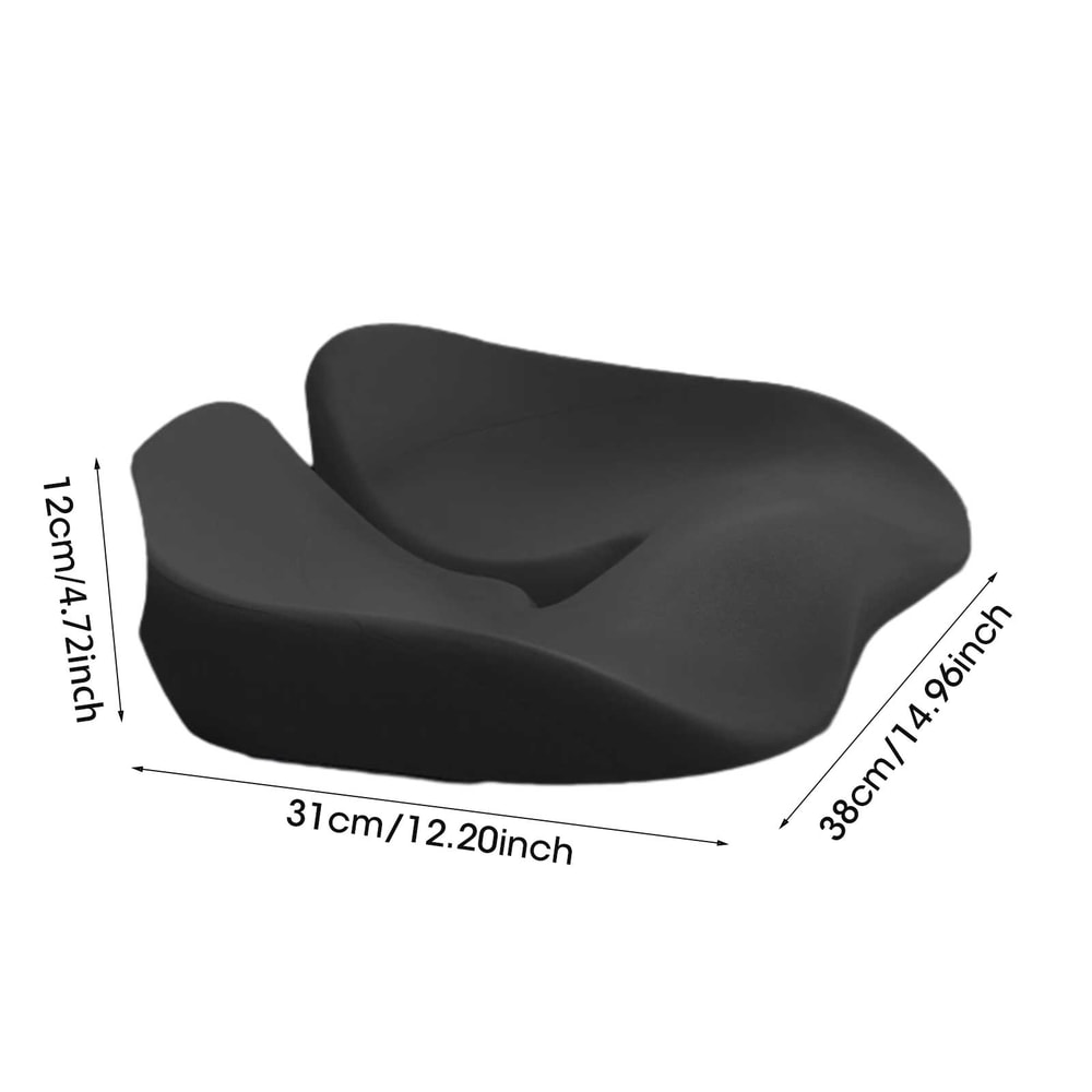 Ergonomic Orthopedic Memory Foam Seat Cushion for Tailbone Pain Relief and Sciatica Support