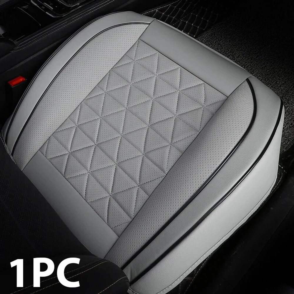 Premium PU Leather Car Seat Cushion Universal Car Seat Cover Front Seat Car Pad For Most Vehicles 9