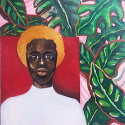 oil painting "solid decision"