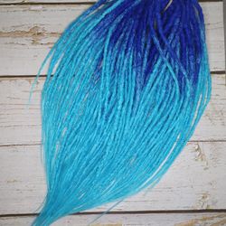 dark blue blue ombre synthetic dreadlocks crochet faux locs faux dreadlocks hair extensions