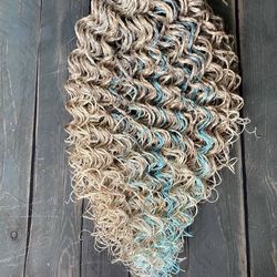 curls hair extensions curls ombre blonde blue curly dreadlocks