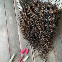 curls hair extensions curls brown mix curly dreadlocks