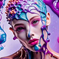 hyperrealism art girl digital art contemporary art digital download