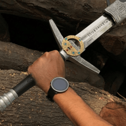 geralt's steel saga: usavanguard limited edition sword replica - legendary silver sword - witcher 3 sword