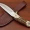 Hand Forged Stag Handle Skinner Knife Stainless Steel Hunting Blade Gift For Hunters 1