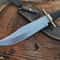 Handmade D2 Steel Bowie Knife Buffalo Horn Handle Leather Sheath Gift For Men 2