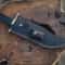 Handmade D2 Steel Bowie Knife Buffalo Horn Handle Leather Sheath Gift For Men 6